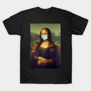 Pandemic Mask Art Mona Lisa T-Shirt